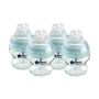 4x 5fl oz Advanced Anti-Colic baby bottles on a white background.