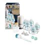 Advanced Anti-Colic newborn gift set next to packaging on white background.