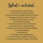 List of what is included in the ultimate combination feeding bundle. Including breast pump, steriliser, perfect prep machine and accessories.