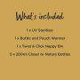 What’s included infographic, detailing a list of what is included in the bundle