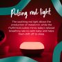 Dreammaker glowing red with text about the pink noise