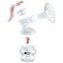 Exploded shot of Tommee Tippee’s Manual Breast Pump with a clear view of each individual part.