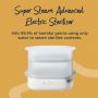 Image of steriliser with description of how it sterilisers using only steam