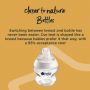 Image of closer to nature baby bottle explaining the benefits and 95% acceptance rate 