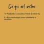 Infographie présentant les éléments du lot, notamment un sac poubelle couche XL et un pack de 3 recharges écologiques plates 