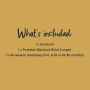 List of what is included in the clock change bundle bundle. Including all-season sleepbag, groclock and large portable blackout blind.