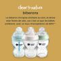 Sélection de biberons avec la description de l&apos;importance de la forme de sein maternel car c&apos;est ce que les bébés préfèrent