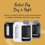 Perfect prep machine with description of how it makes a perfect feed to body temperature in 2 minutes. Choice of colours.