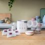 Imagery of products included in the complete breastfeeding bundle in home setting