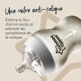 Infographie sur les tétines Closer to Nature - Valve anti-colique
