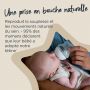 Infographie sur la tétine Closer to Nature - Loquet naturel