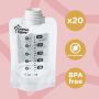 Made for me breast milk pouch infographic