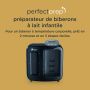 Machine de préparation parfaite avec description de la façon dont elle prépare un aliment parfait à la température du corps en 2 minutes. Choix de couleurs.