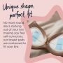 Disposable Breast pads, Daily Absorbent Infographic- Unique shape, perfect fit