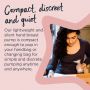 Made for me silicone breast pump infographic - discreet