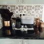 Black complete feeding kit on kitchen bench