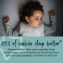 Steppee Infographic  - 85% of babies sleep better