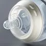 Close up of Natural Start baby bottle’s sterilizing vents and nipple