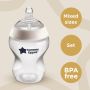 Closer to Nature bottle next to roundels stating mixed sizes, set, BPA free.