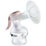 Tire-lait manuel Tommee Tippee avec poignée ergonomique rose sur fond blanc