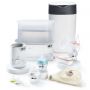 Product imagery of the contents of the single electric breast pump feeding bundle