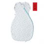 Baby Stars Grobag Snuggle with fire safety advisory label