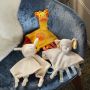 soft comforters on chair