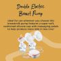 Image of electric breast pumps explaining the choice of single and double
