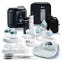 Products included in the ultimate bottle feeding bundle. Including steriliser, perfect prep machine, bottles and accessories.