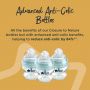 3 150ml Advanced Anti Colic bottles. All the benefits of closer to nature with anti-colic features. Reducing colic by 84%.