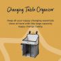 Changing table organiser with explanation of the benefits including large capacity and keeping essentials on hand.