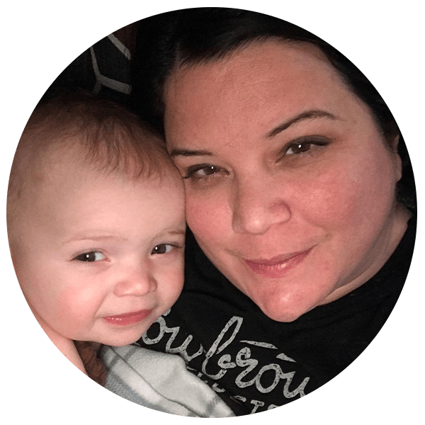 a selfie of a mum and her baby
