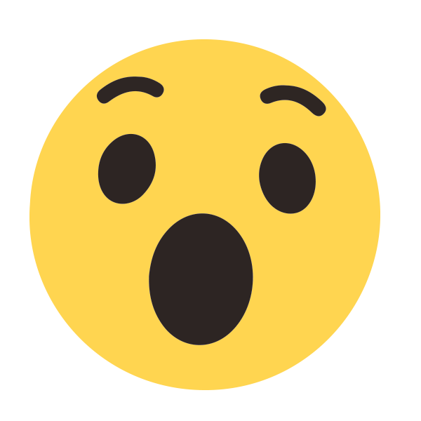shocked face emoji