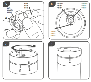 How to reassemble cup