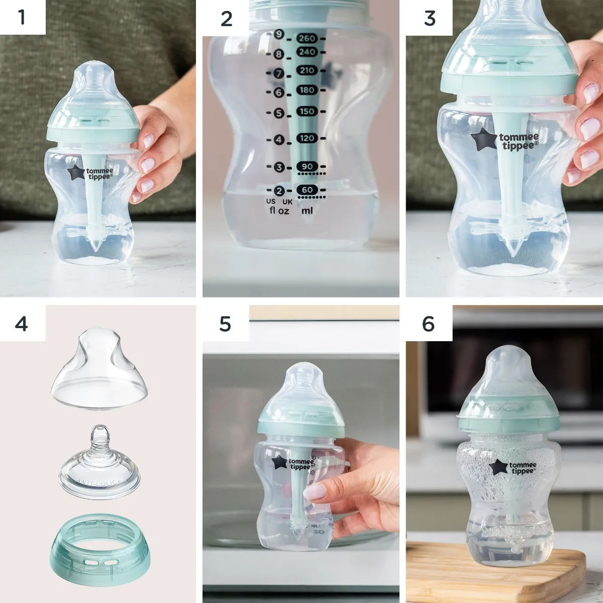 Tommee Tippee Preparing and Advanced Anti-colic Bottle on Vimeo