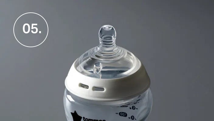 An natural start baby bottle from Tommee Tippee 