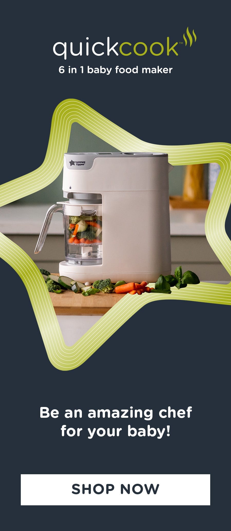 Quick Cook food maker with SHOP NOW button
