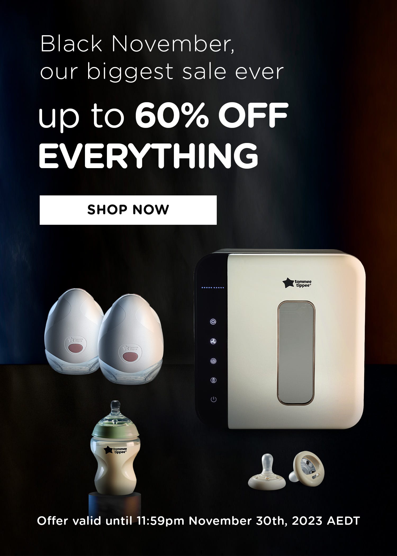 Black November our biggest sale ever up to 60% Off everything
